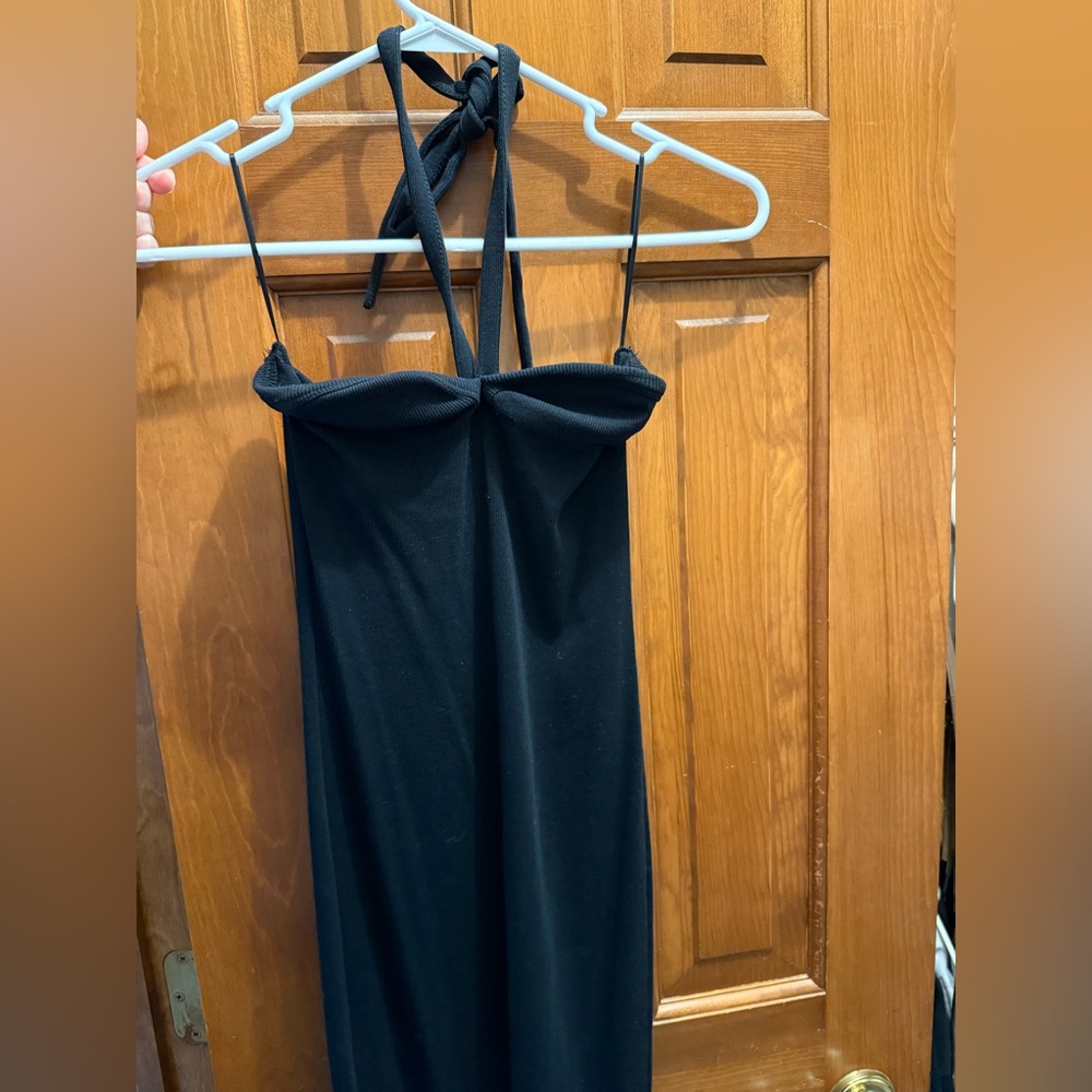 Zara Black Halter Dress